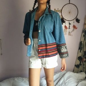 Vintage Embroidered Denim Jacket